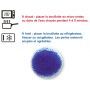 Bouillotte à perles moyen modèle - Bleue