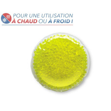 Bouillotte à perles moyen modèle - Jaune