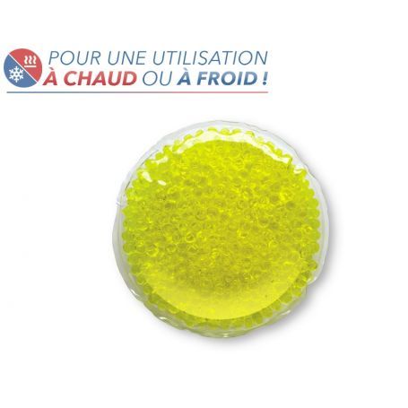 Bouillotte à perles moyen modèle - Jaune