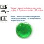 Bouillotte à perles moyen modèle - Verte