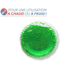 Bouillotte à perles moyen modèle - Verte