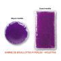 Bouillotte à perles grand modèle - Violette
