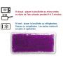 Bouillotte à perles grand modèle - Violette