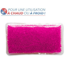Bouillotte à perles grand modèle - Rose