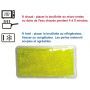 Bouillotte à perles grand modèle - Jaune