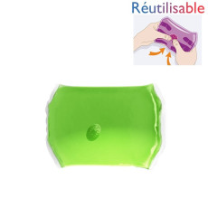 Bouillotte pastille réutilisable - moyenne verte