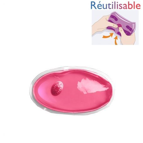 Bouillotte à pastille petite modèle Rose - chaufferette Bouillotte Magique