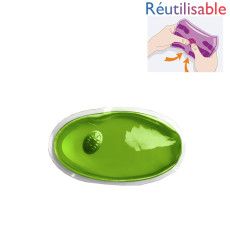 Bouillotte pastille réutilisable - petite verte