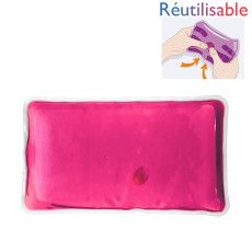 Bouillotte pastille réutilisable - grande rose