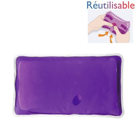 Bouillotte pastille réutilisable - grande violette