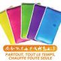 Bouillotte pastille réutilisable - grande jaune