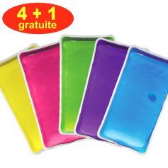 Lot de grandes bouillottes pastille