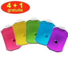 Lot de moyennes bouillottes pastille