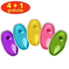 Lot de petites bouillottes pastille