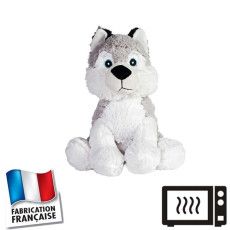 Peluche bouillotte Husky
