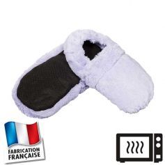 Chaussons bouillotte lavande