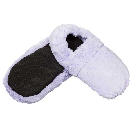 Pantoufles bouillotte pour garder les pieds au chaud, au micro-ondes