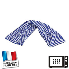 Tour de cou rayé bleu