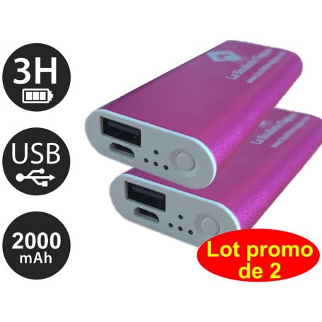Lot de 2 bouillottes de mains rechargeables - Roses