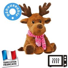 Peluche bouillotte déhoussable Girafe