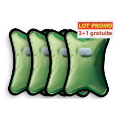 Lot de 4 Bouillottes Magiques électriques vertes