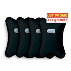 4 grandes bouillottes électriques noires
