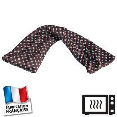 Tour de cou marron à pois
