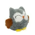 Peluche bouillotte Chouette grise