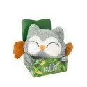 Peluche bouillotte Chouette grise