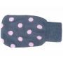 Housse de Bouillotte motif Pois Rose